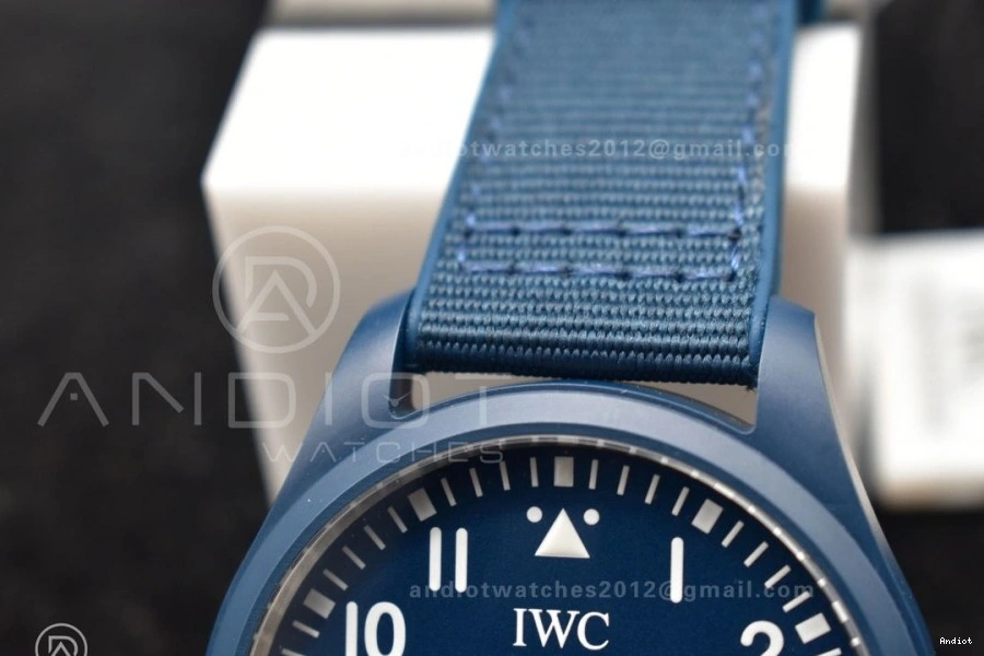 Strap Blue 'Laureus Edition A2892 Blue Pilot Best for Watch on Good' of Ceramic M+F Sport Nylon 0311